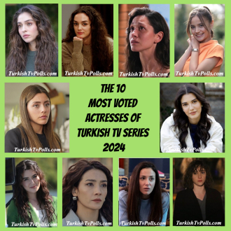 The 10 most voted Actresses of Turkish TV Series 2024